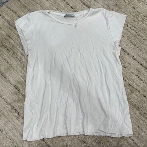 Zara White Short Sleeve Shirt
